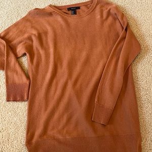 Long rust colored sweater